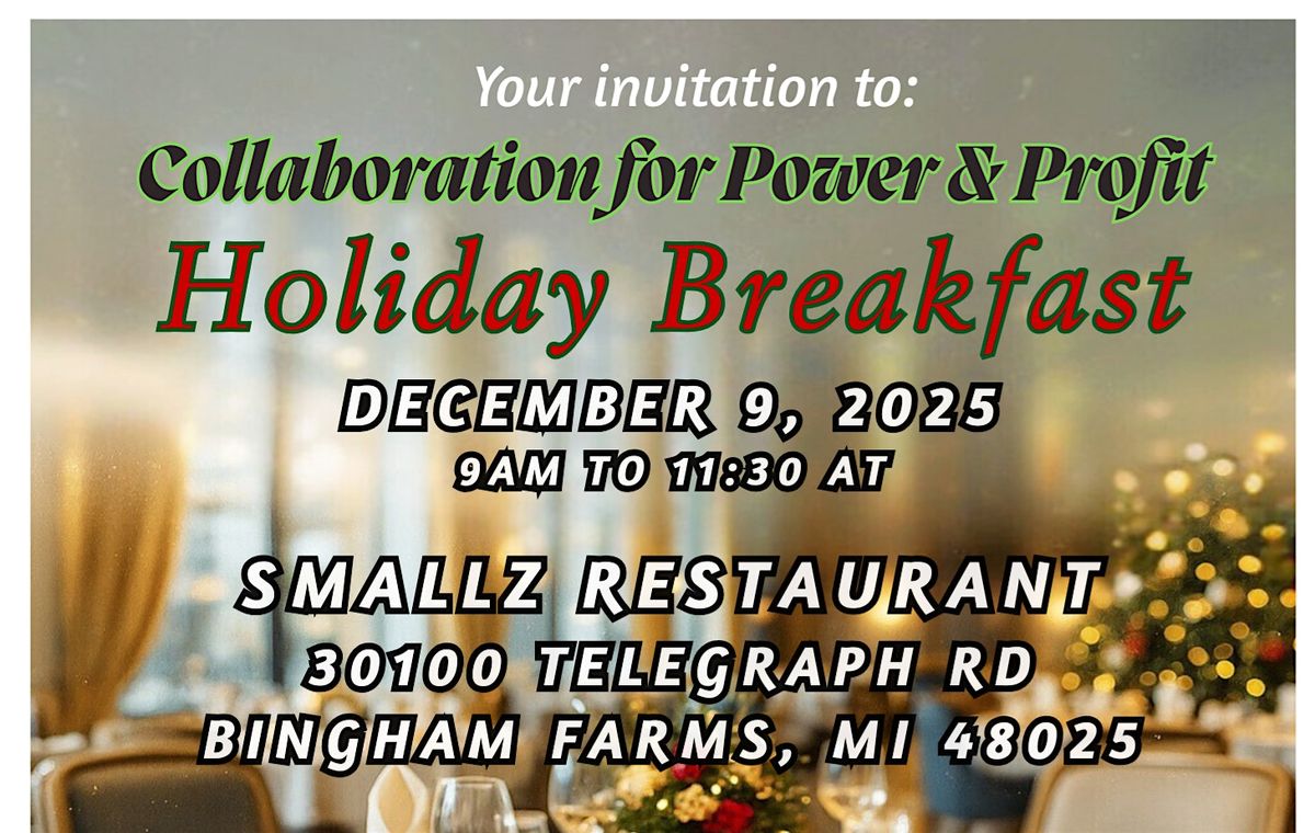 Business Holiday Breakfast - "Collaboration for Power & Profit"