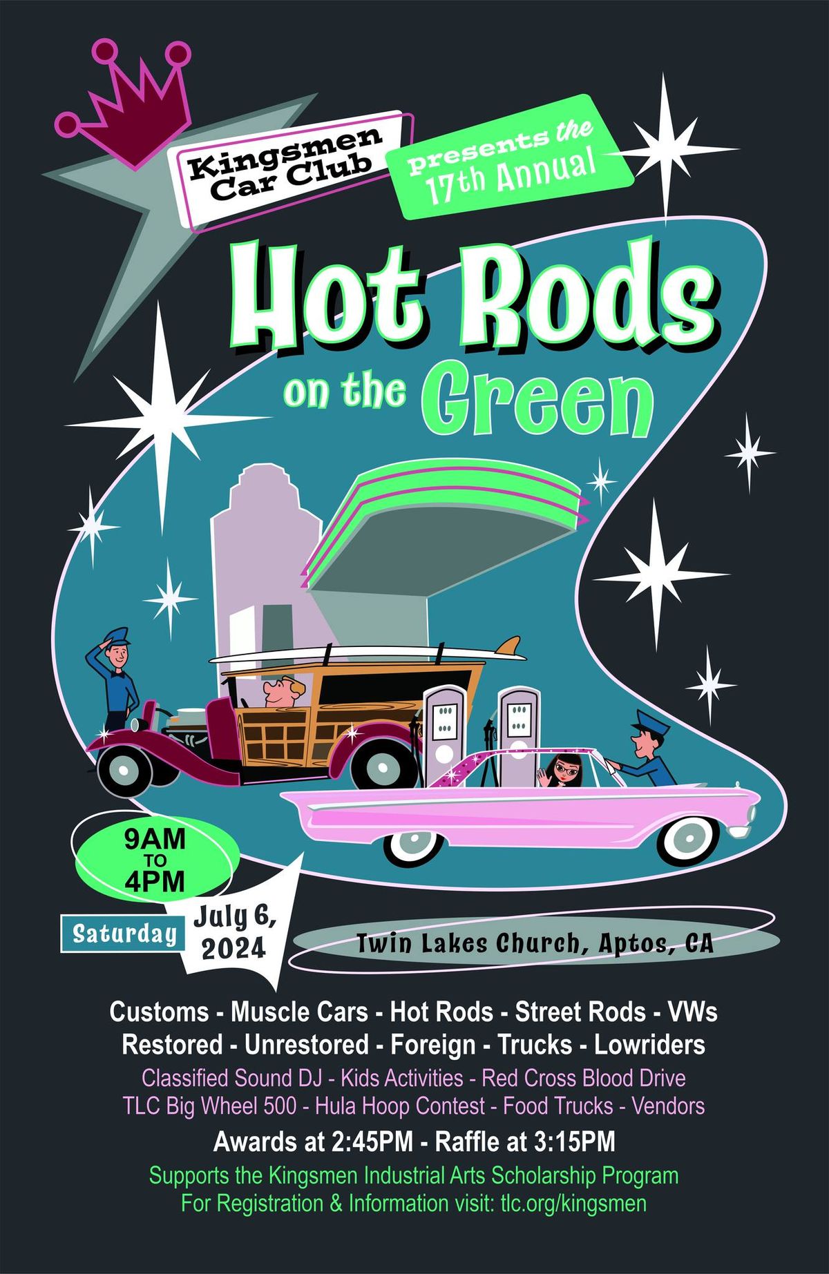 17th Annual Hot Rods on the Green classic car show