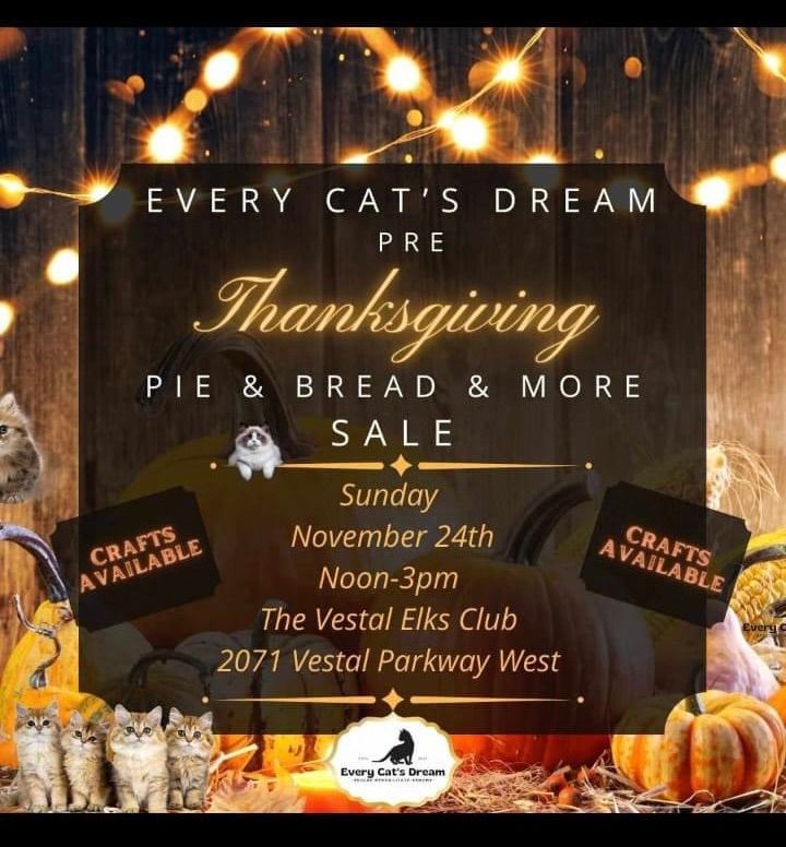 ECD Pre-Thanksgiving Pie and Bread and More Sale