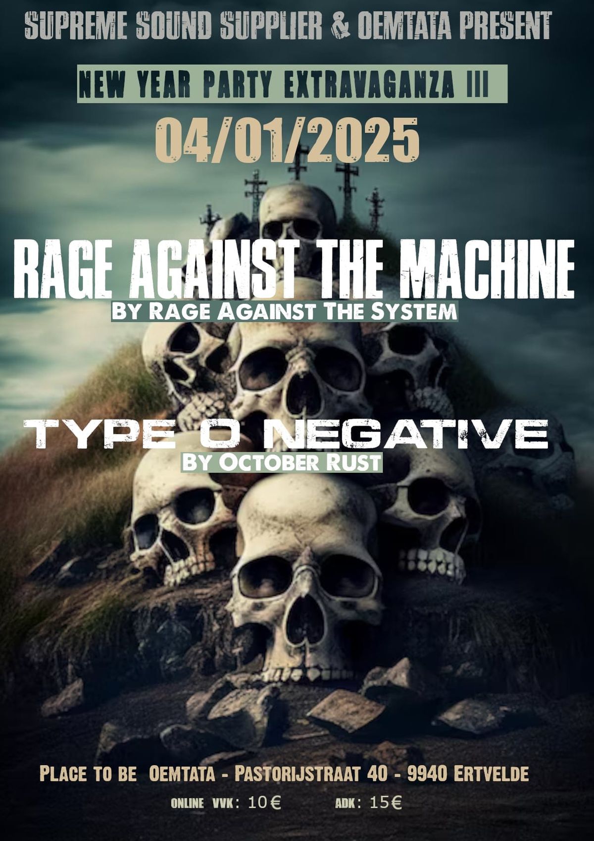 RAGE AGAINST THE MACHINE (by Rage Against The System) + TYPE O NEGATIVE (by October Rust)