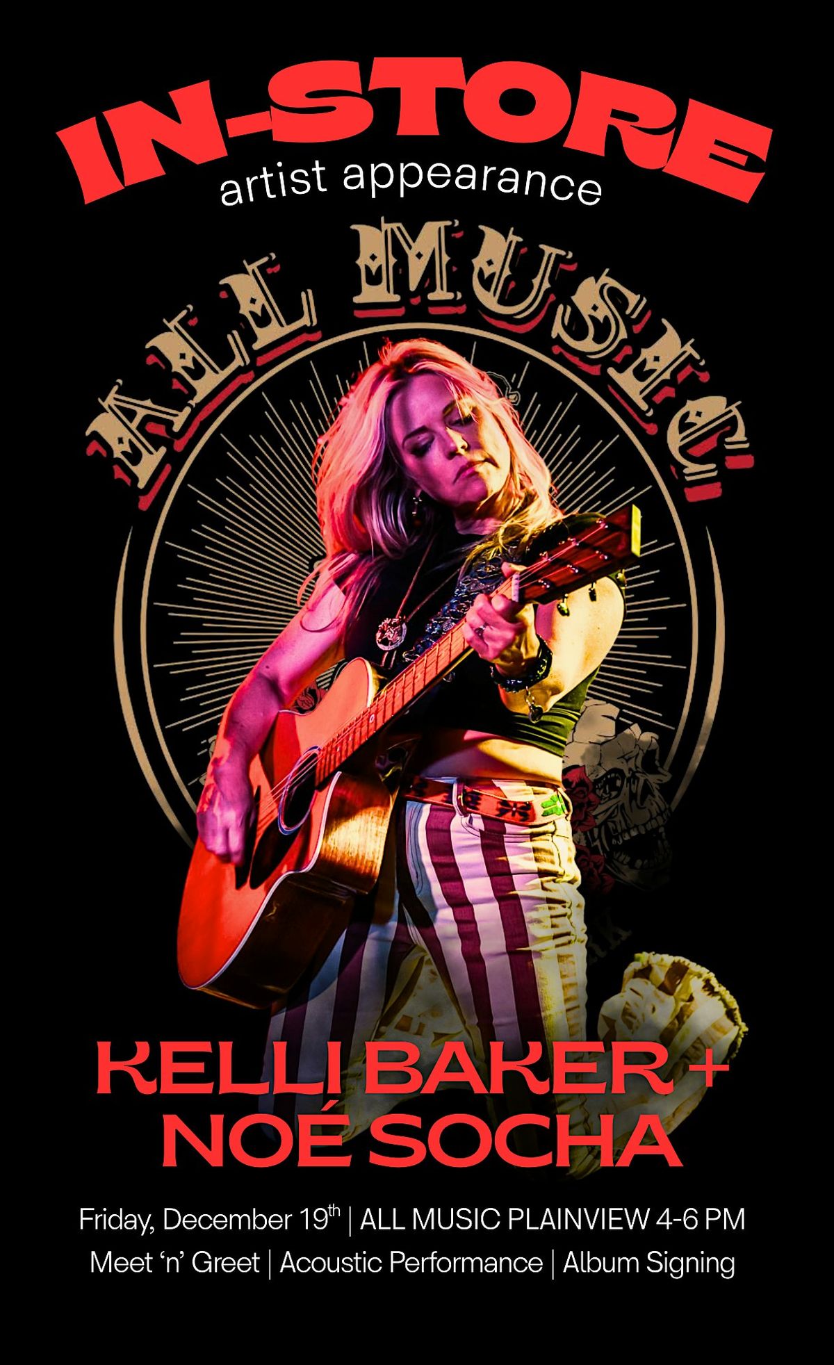 In-Store Meet & Greet at All Music Plainview with Kelli Baker + No\u00e9 Socha
