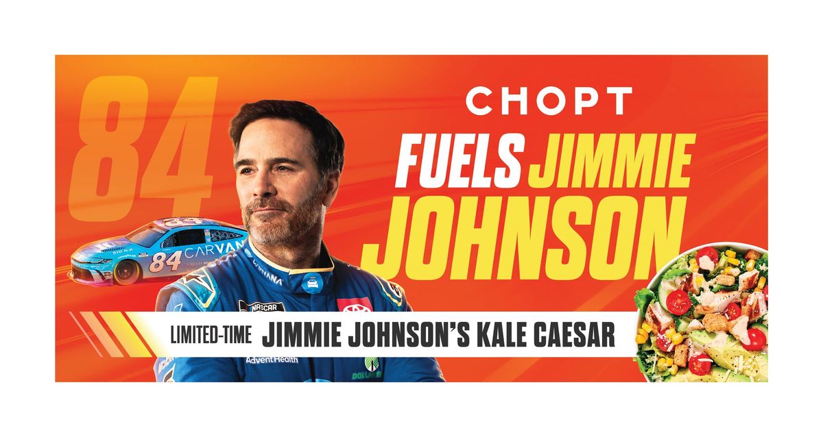 Race to Win - NASCAR Champion Jimmie Johnson at Chopt!