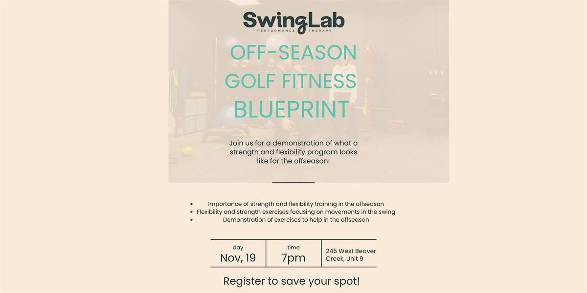 Off-Season Golf Fitness Blueprint - Strength and Flexibility