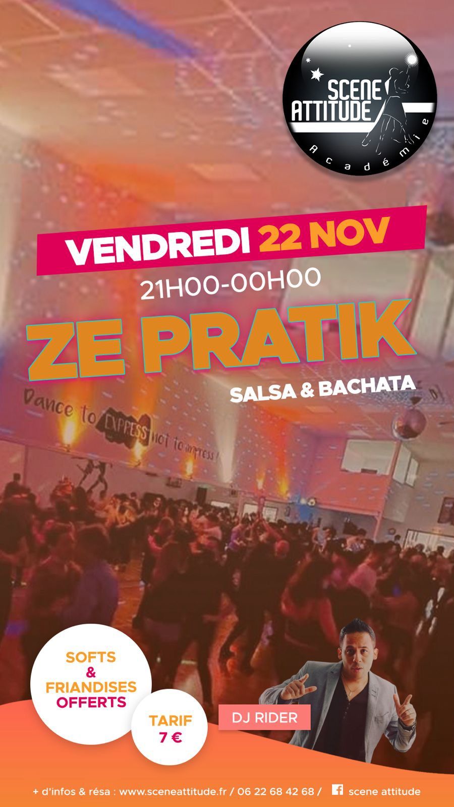 ZE PRATIK SALSA\/BACHATA - 22 NOV avec Dj RIDER