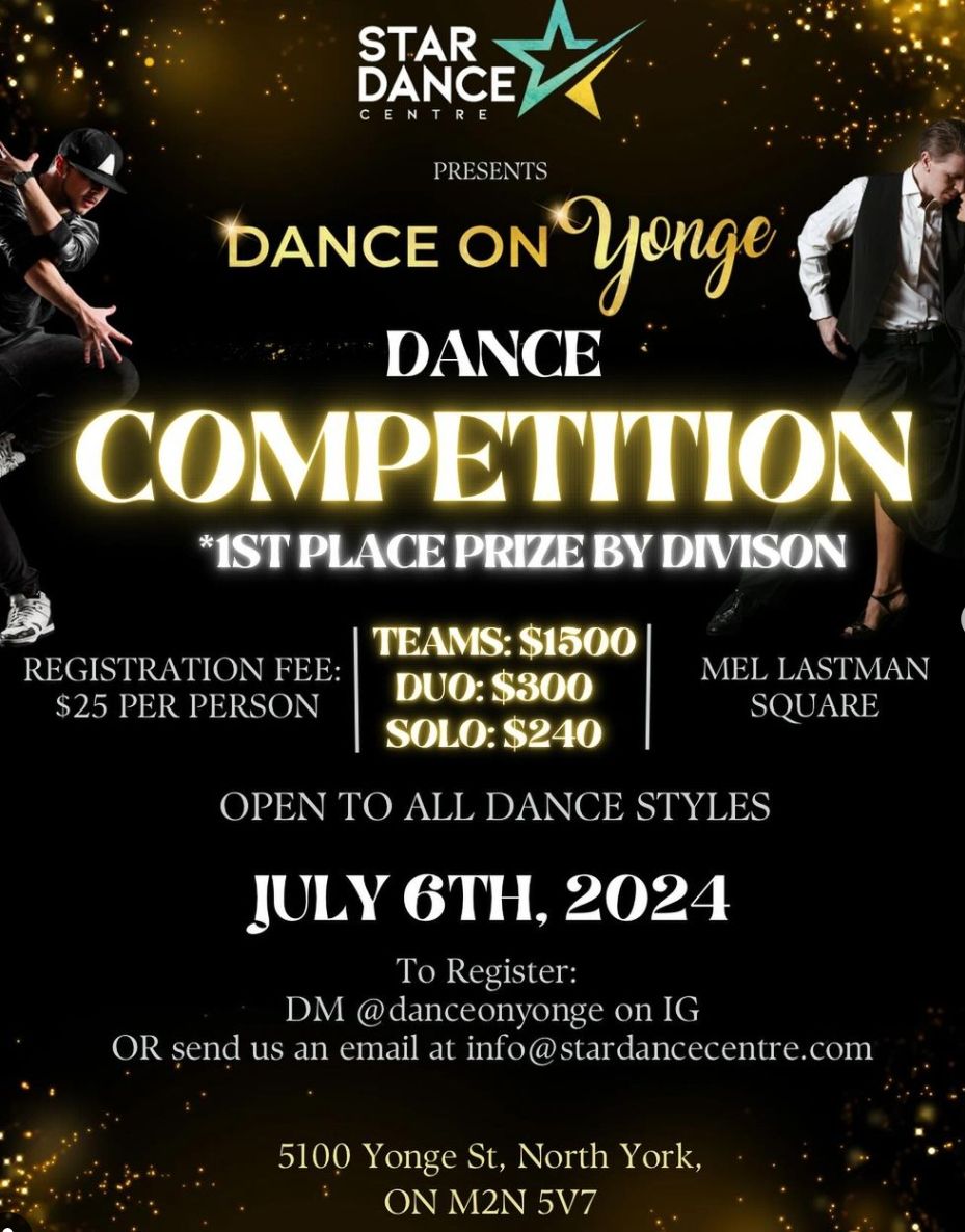 Dance On Yonge Dance Competition