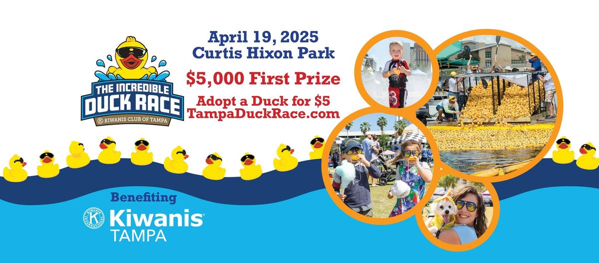 9th Annual Incredible Duck Race benefiting The Kiwanis Club of Tampa