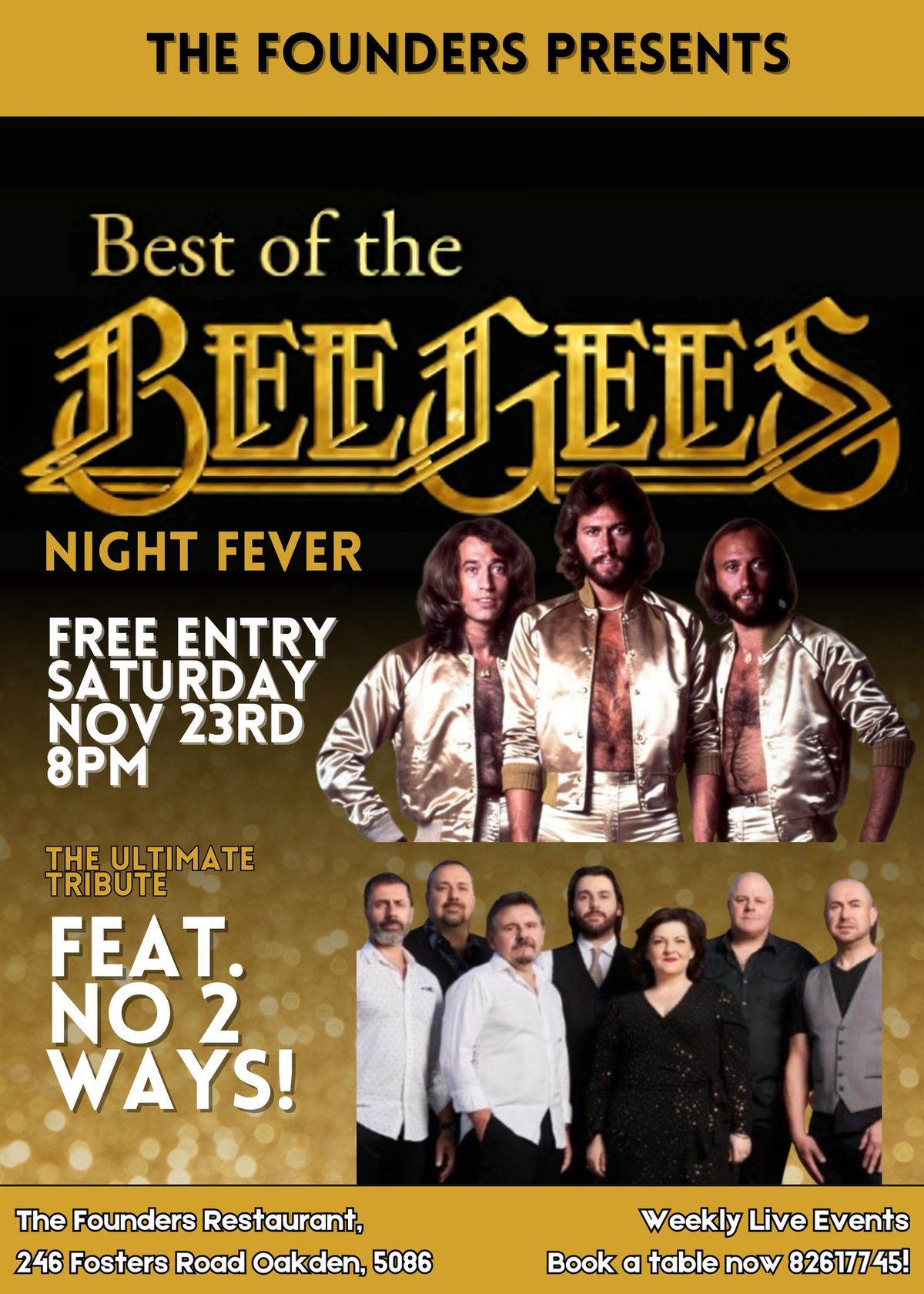 The Ultimate Bee Gees Tribute feat. NO 2 WAYS \ud83e\udea9\ud83d\udd7a\ud83c\udfff