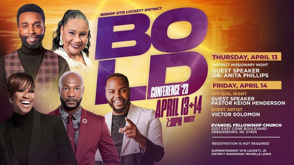 BOLD Conference 2025, Evangel Fellowship Word Ministries, Greensboro
