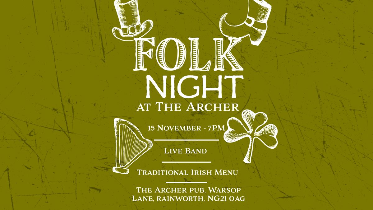 Folk Night at The Archer! 