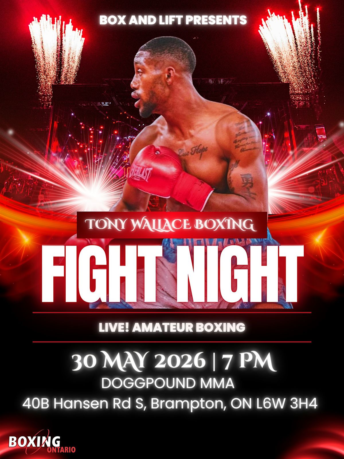 TONY WALLACE BOXING FIGHT NIGHT