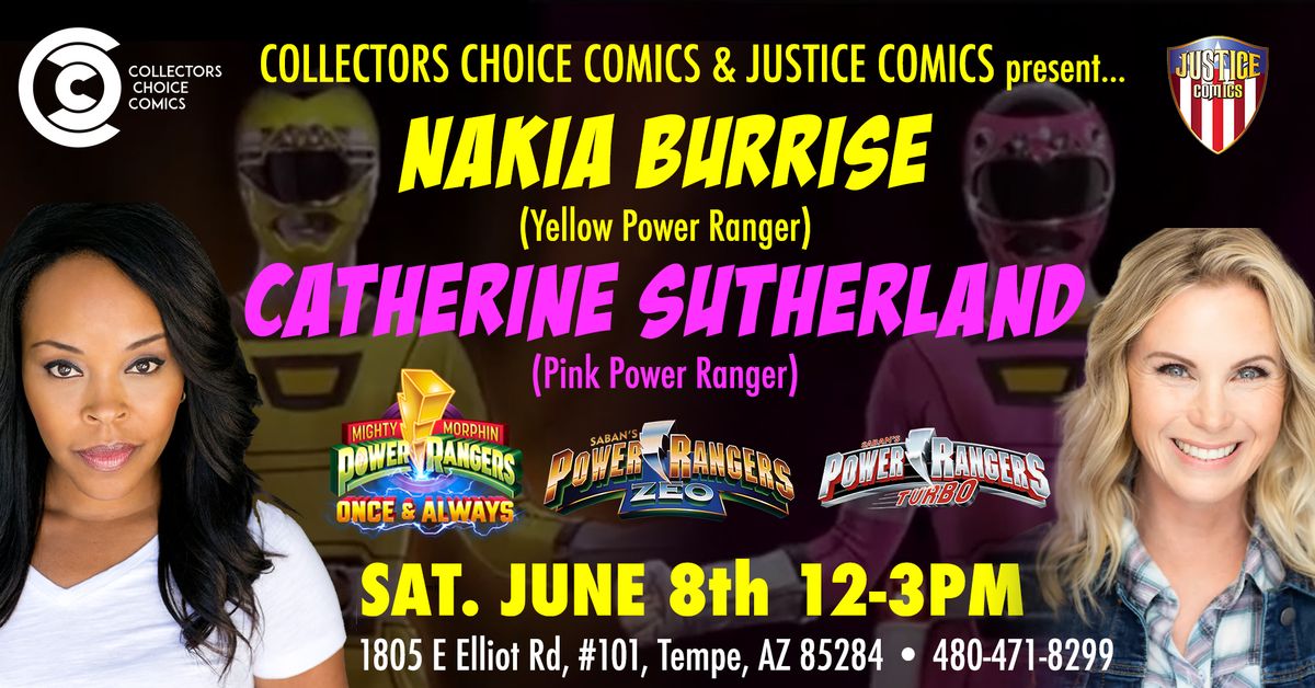 Power Rangers In-Store Signing w\/Nakia Burrise & Catherine Sutherland