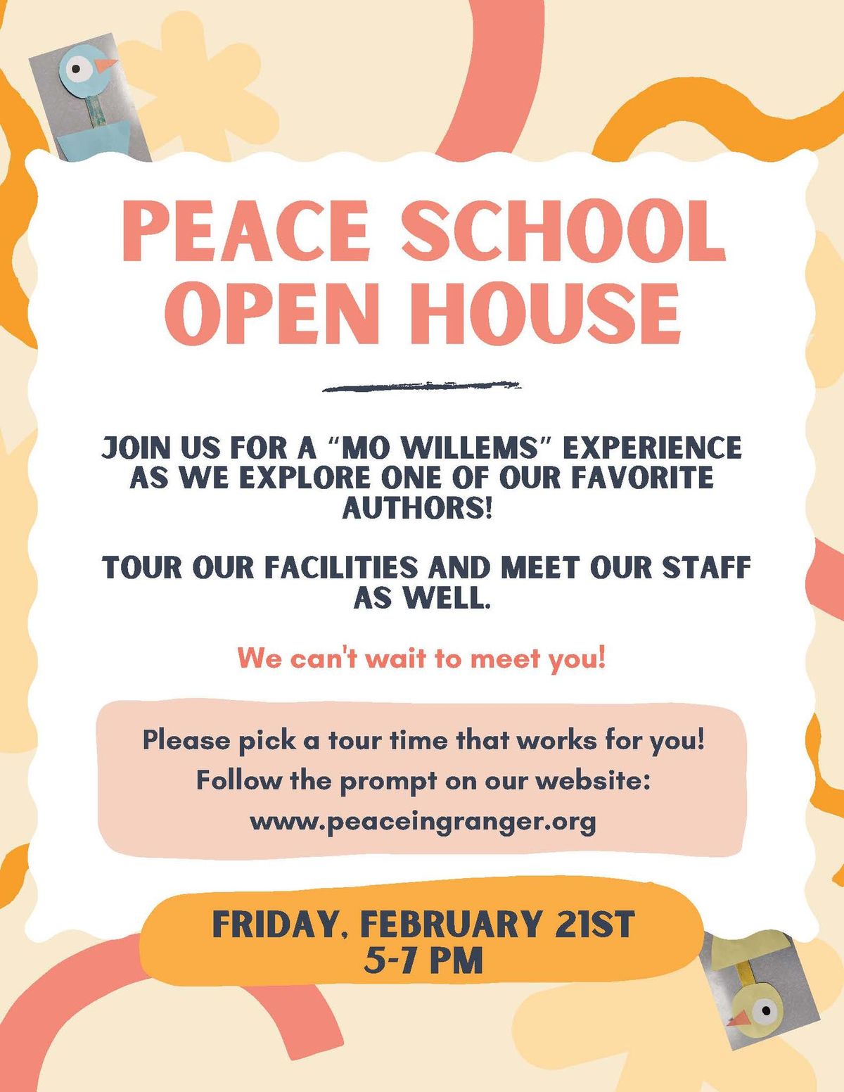 Peace School Open House