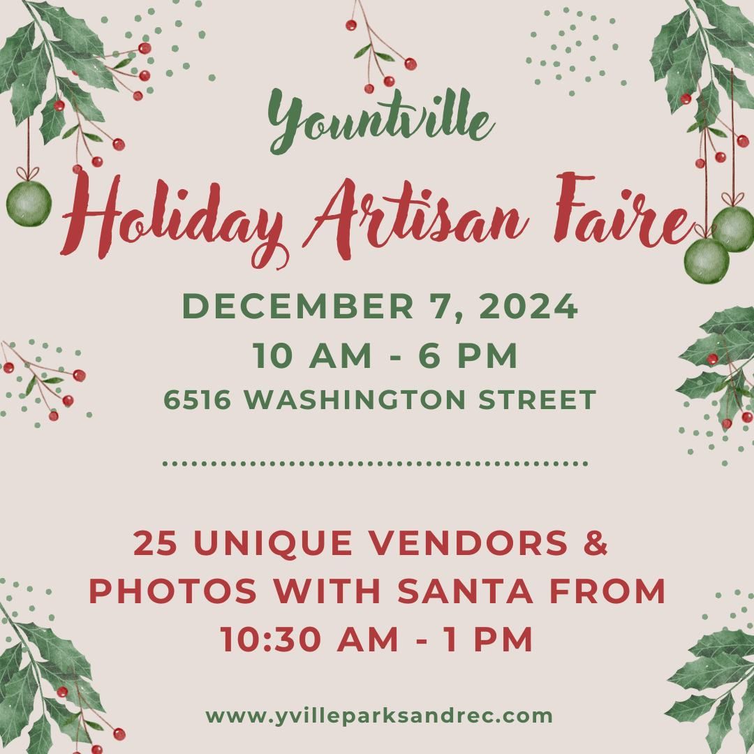 Yountville Holiday Artisan Faire