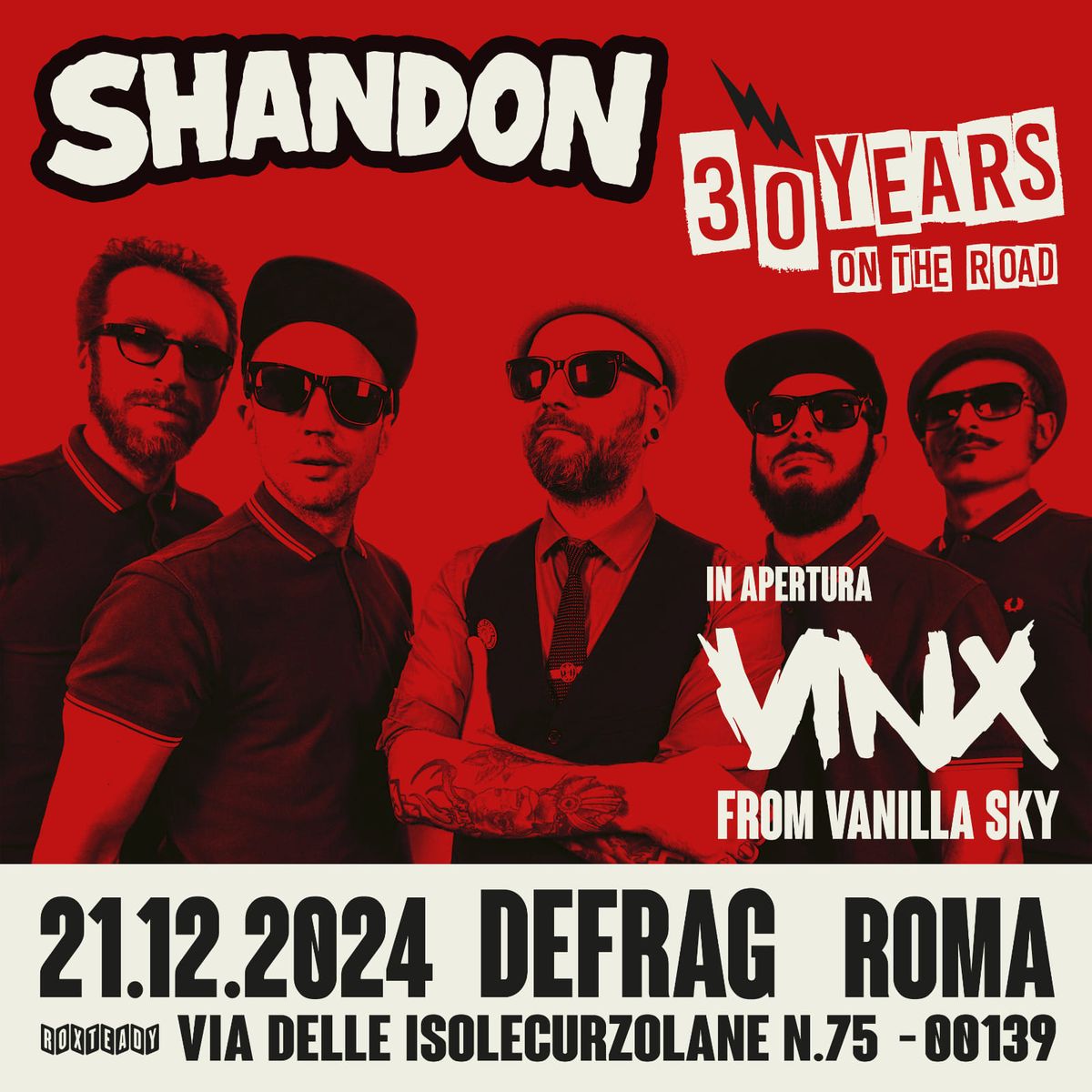 SHANDON 30YearsOntheRoad + Vinx @ Defrag Roma