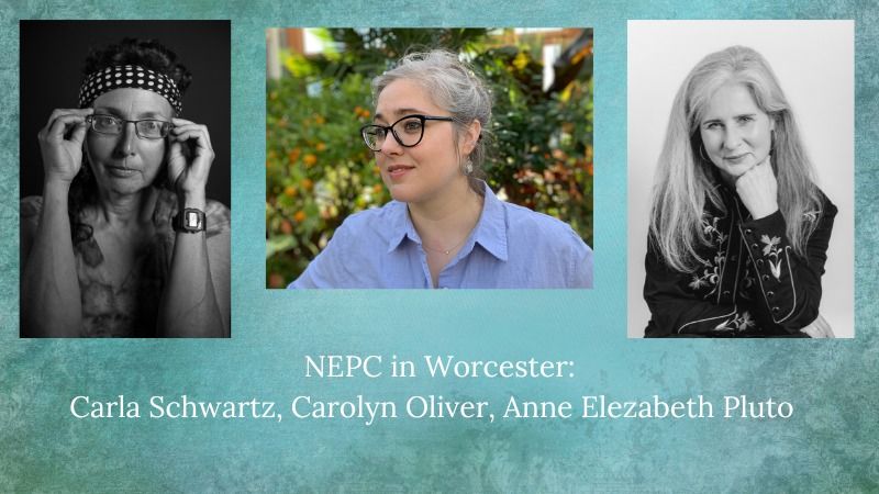 NEPC in Worcester: Carla Schwartz, Carolyn Oliver, Anne Elezabeth Pluto