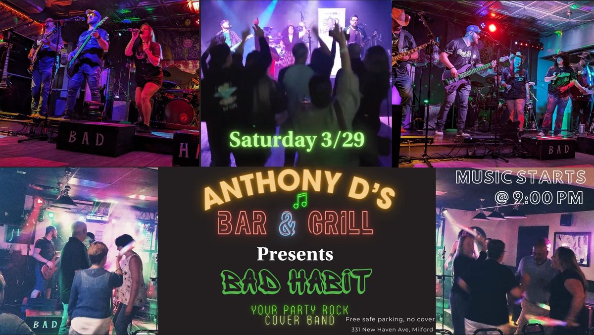 LIVE MUSIC: DANCE POP ROCK & MORE AT ANTHONY D'S