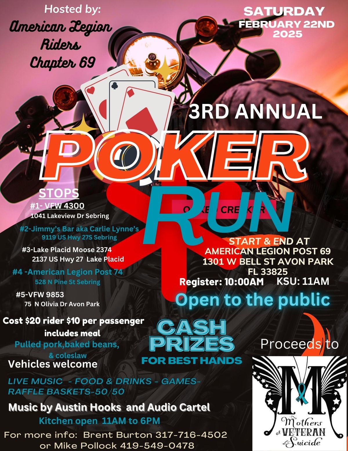 American Legion Rider's Chapter 69 3rd Annual Poker Run