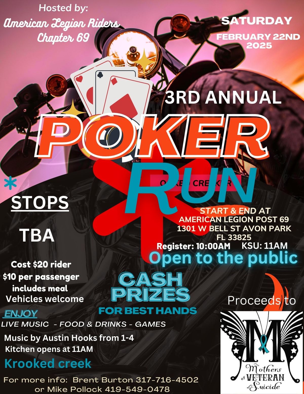 American Legion Rider's Chapter 69 3rd Annual Poker Run