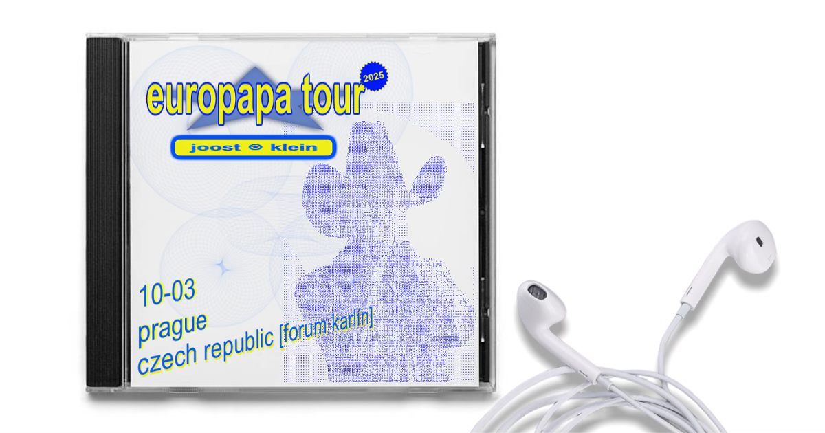 Joost Klein: Europapa Tour (2025) | Praha | P\u0159esunuto do Fora Karl\u00edn