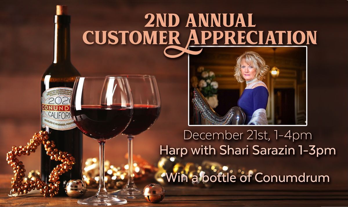 Customer Appreciation, Harp with Shari Sarazin