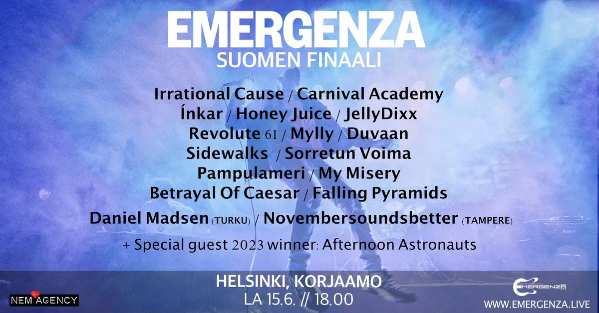 Emergenza Finland Finals \/ Helsinki, Korjaamo