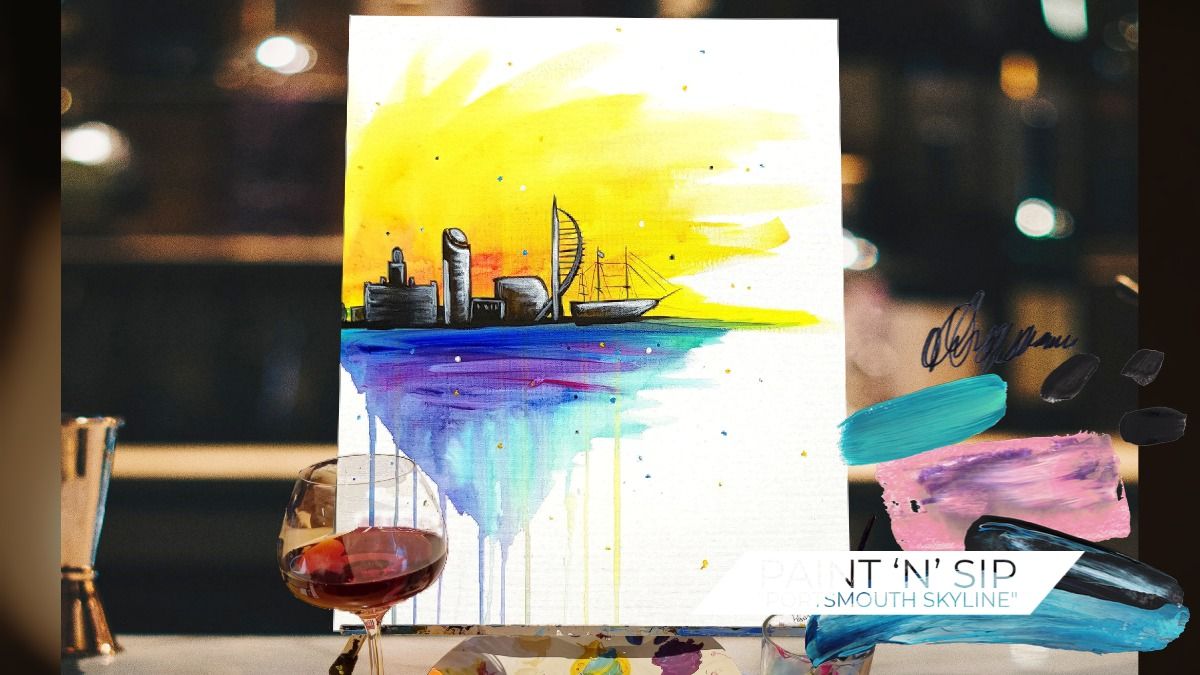 Portsmouth Paint \u2018n\u2019 Sip - \u201cPortsmouth Skyline\u201d