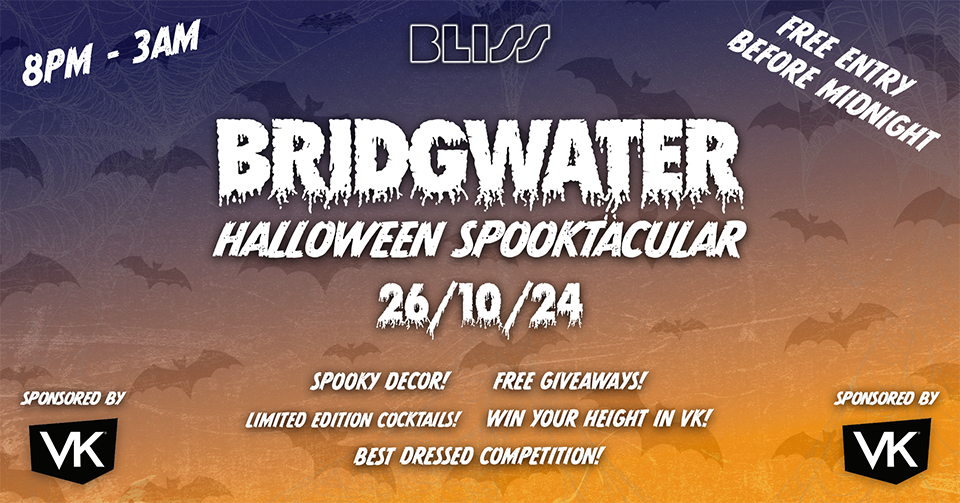 Bridgwater Halloween Spooktacular! Sponsored by VK \ud83c\udf7e