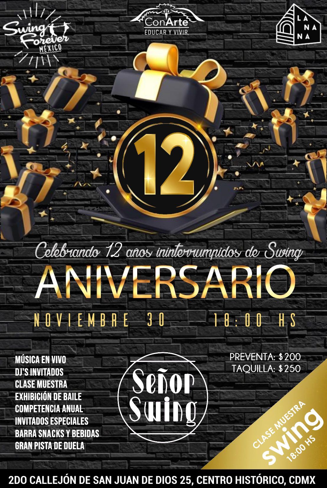 12\u00b0 ANIVERSARIO SWING FOREVER M\u00c9XICO - Gran baile de aniversario