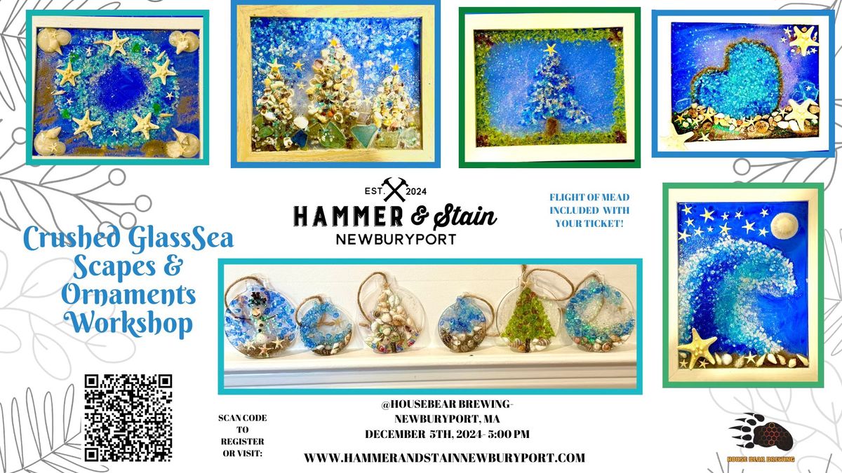 Resin Crushed Glass Seascape and Ornament Workshop