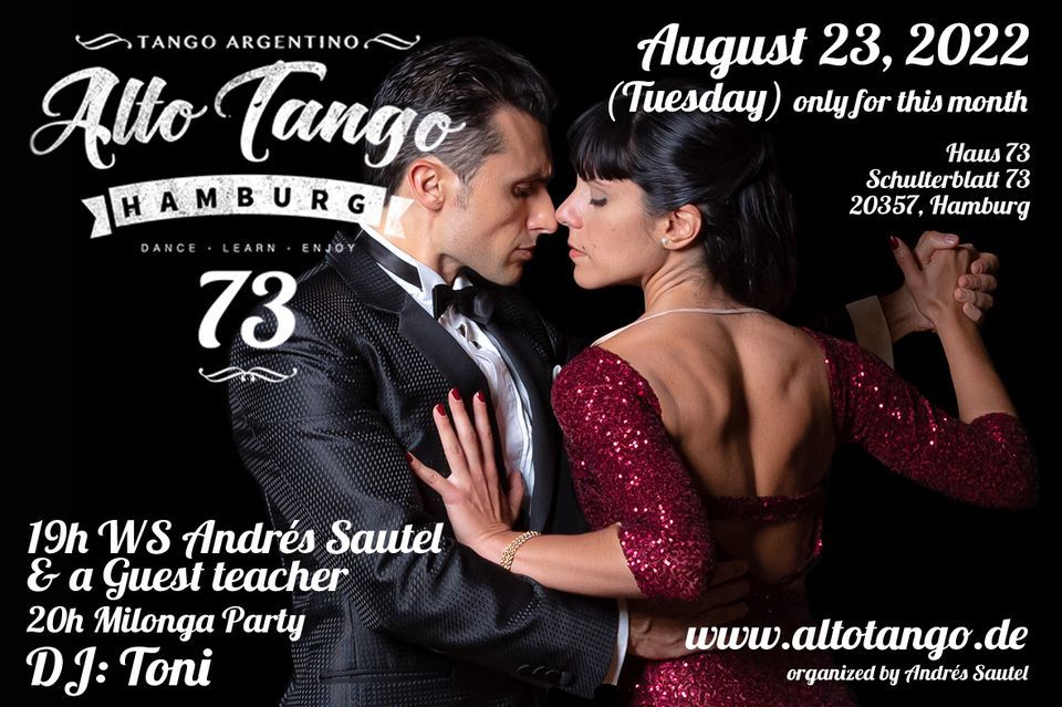 Alto Tango 73 Milonga Party (ON TUESDAY FOR THIS MONTH)