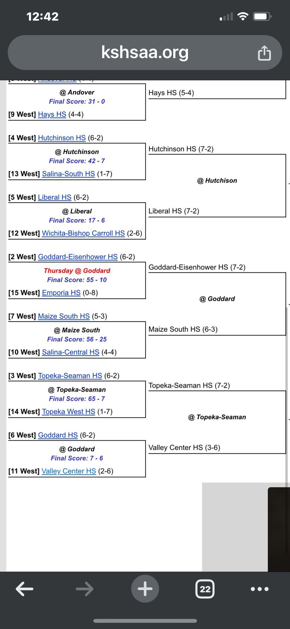 Seaman Football vs Valley Center