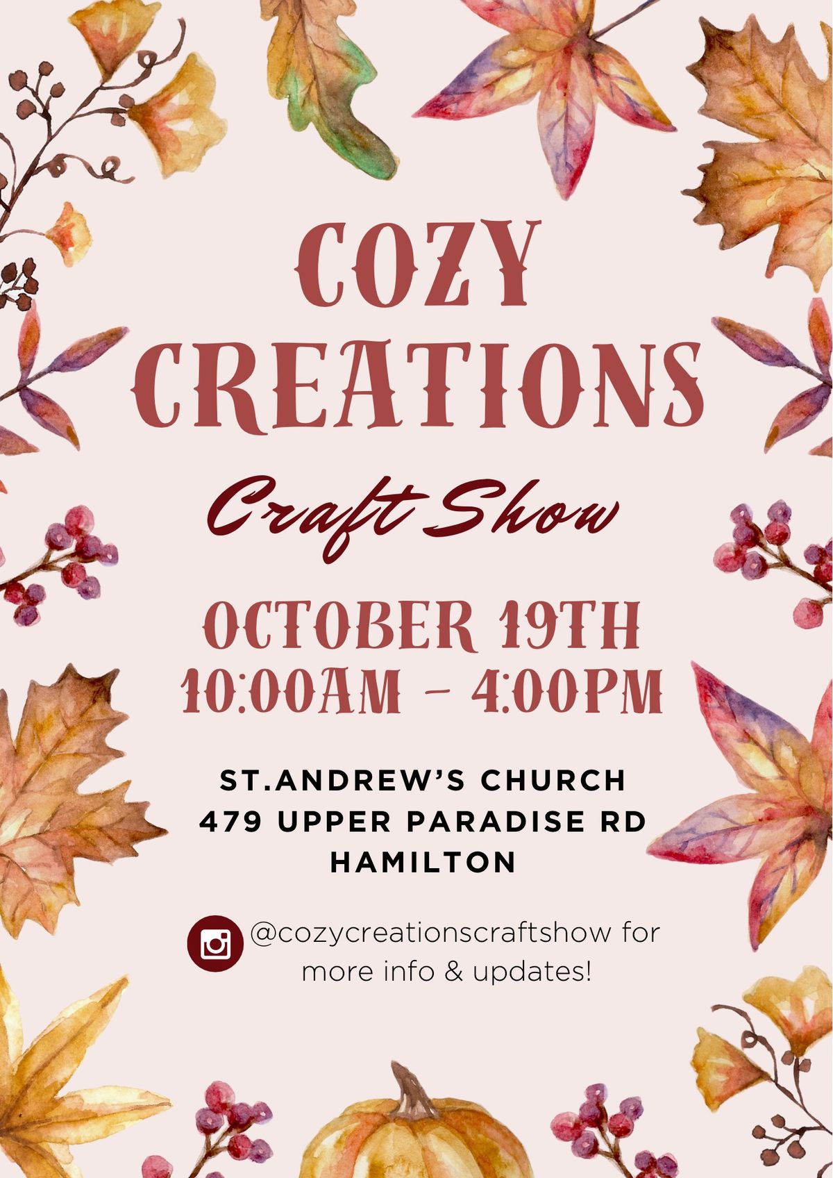 Cozy Creations Craft Show