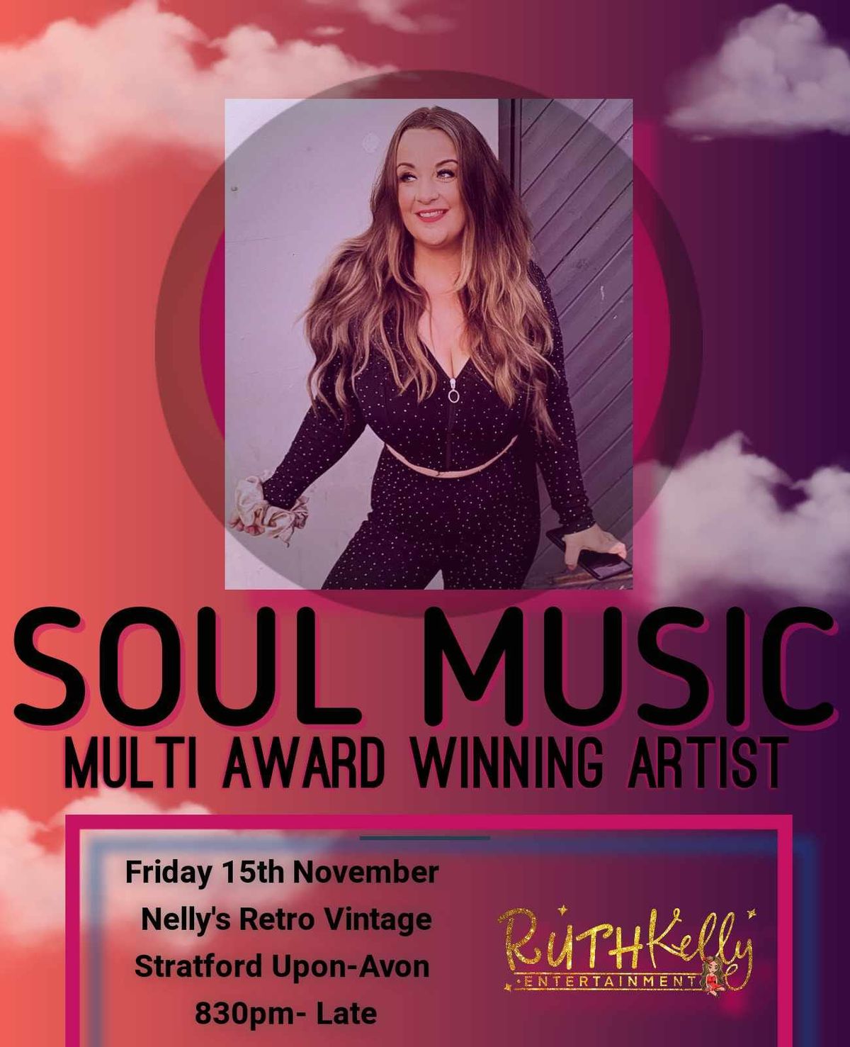 Ruth Kelly performing Friday 15th Nov from 8.30pm 