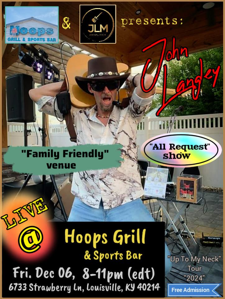 "John Langley" LIVE @ Hoops Grill & Sports Bar