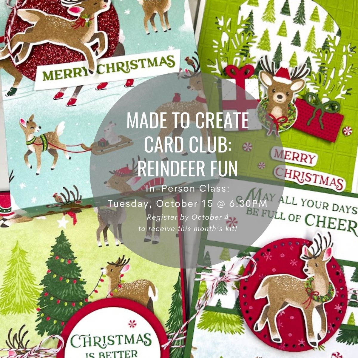 Reindeer Fun Card Class