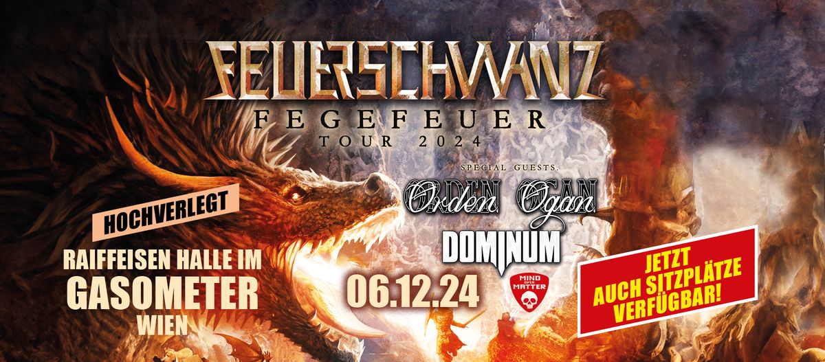 Feuerschwanz, Orden Ogan, Dominum \/\/ Wien