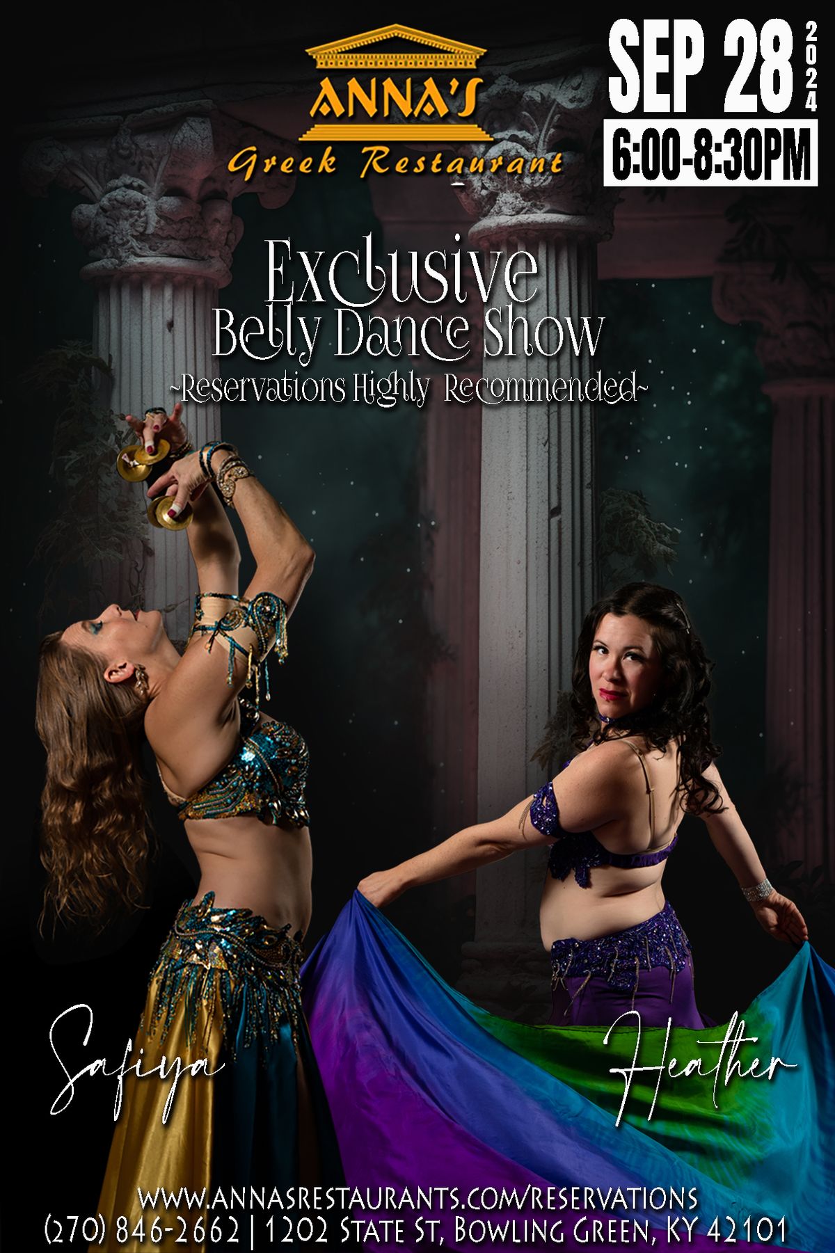 Greek & Turkish Bellydance Night at Anna's Restaurant Bowling Green 