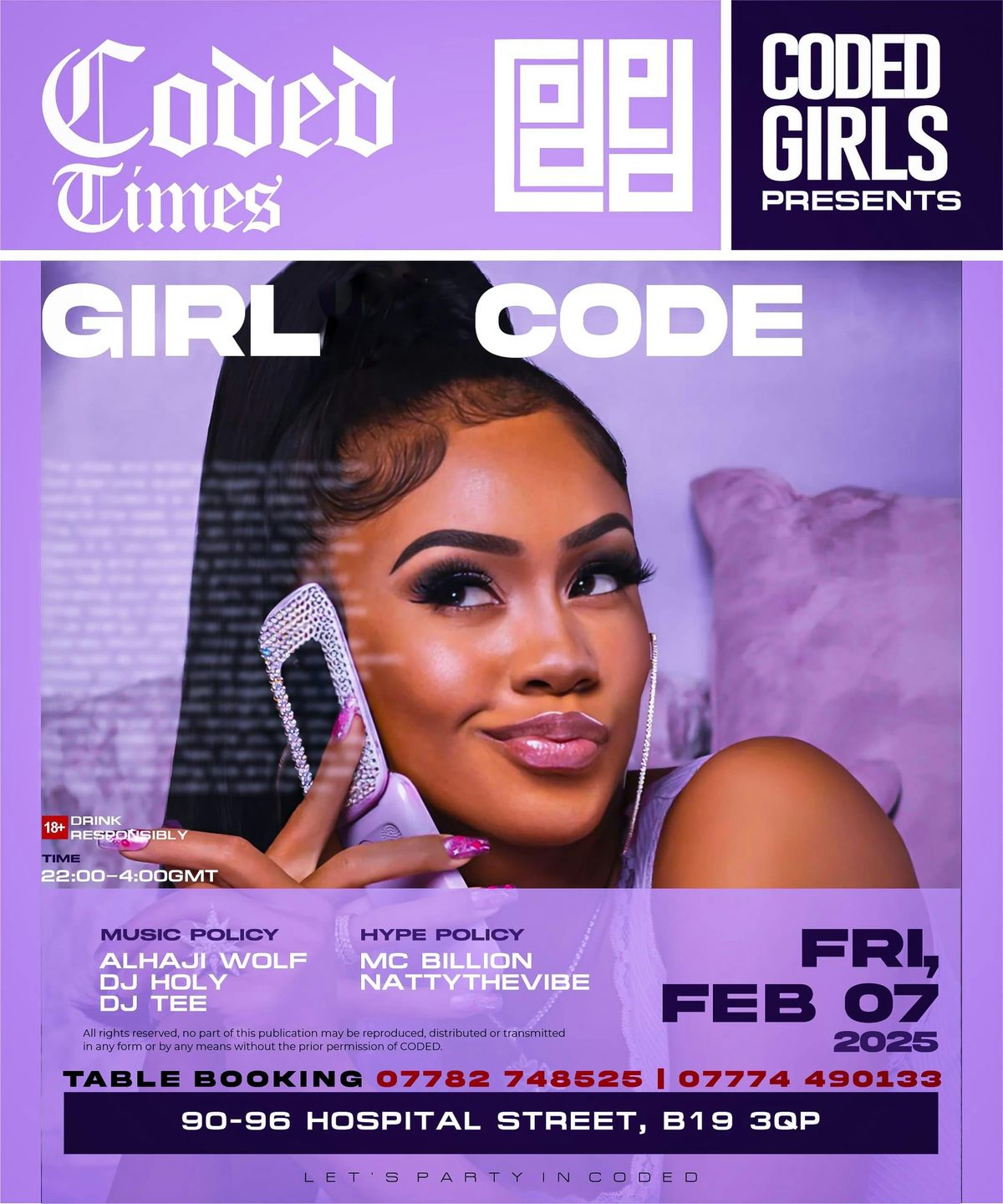 CODED GIRLS PRESENT :GIRL CODE