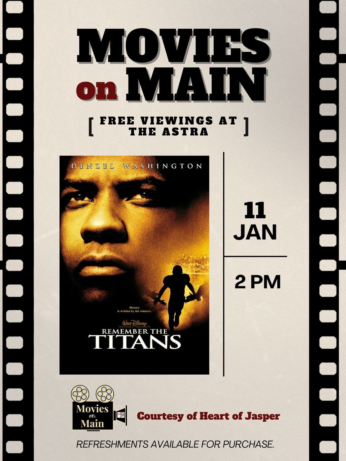 Movies on Main - Remember the Titans