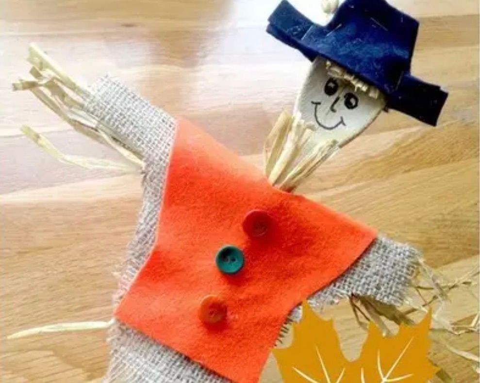 Wooden Spoon Scarecrows