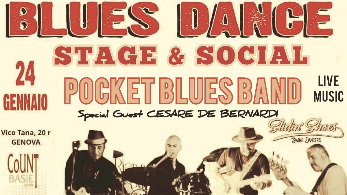 STAGE & SOCIAL di BLUES DANCE live music with POCKET BLUES BAND