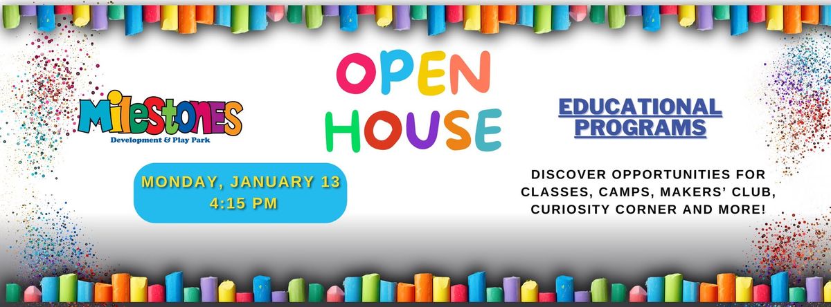 Educational Programs Ribbon Cutting & Open House