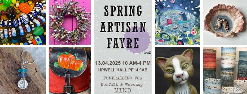 Spring Artisan Fayre - 13 April 2025 - Upwell Hall