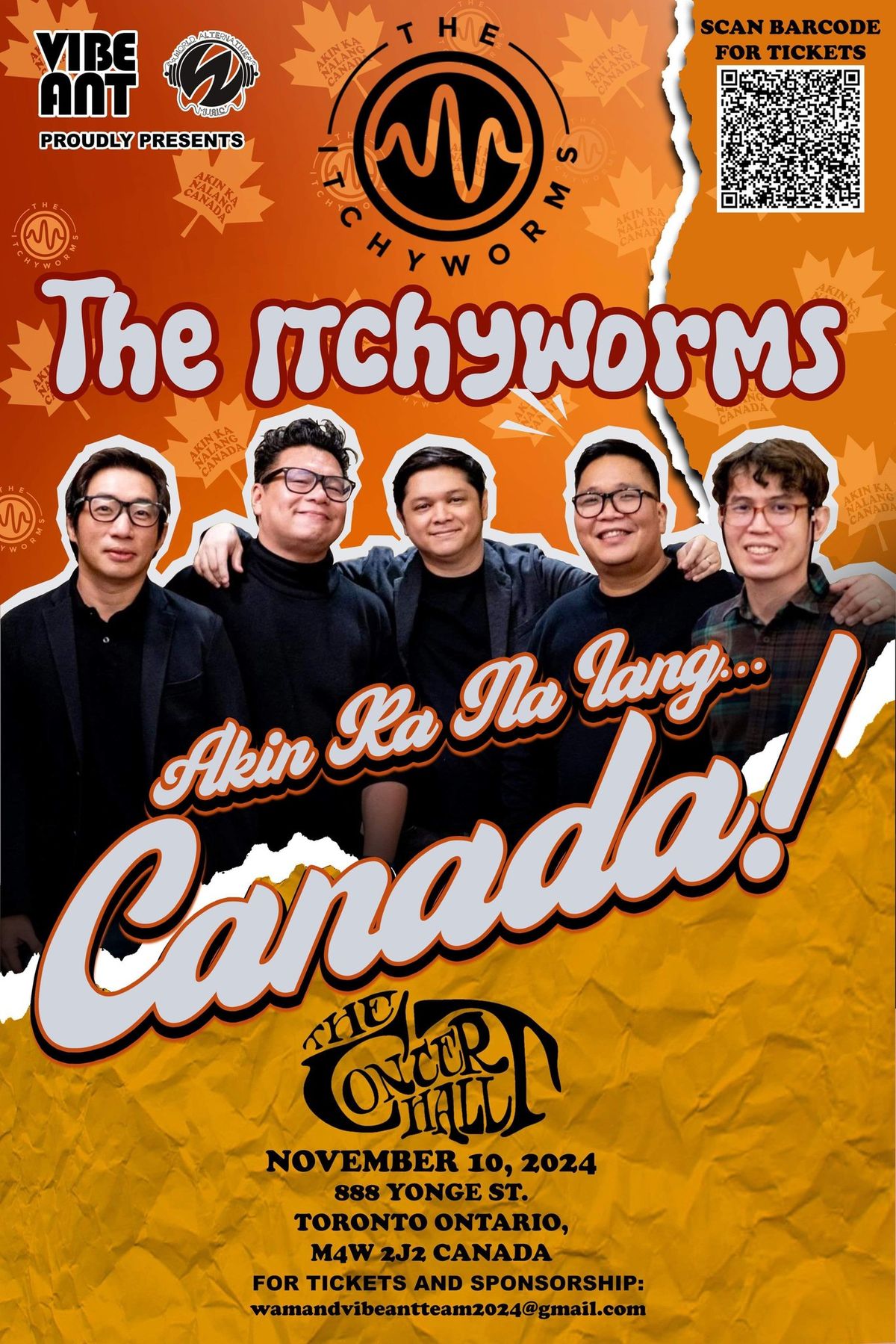 Akin Ka Na Lang\u2026 Toronto! The Itchyworms Canada Tour