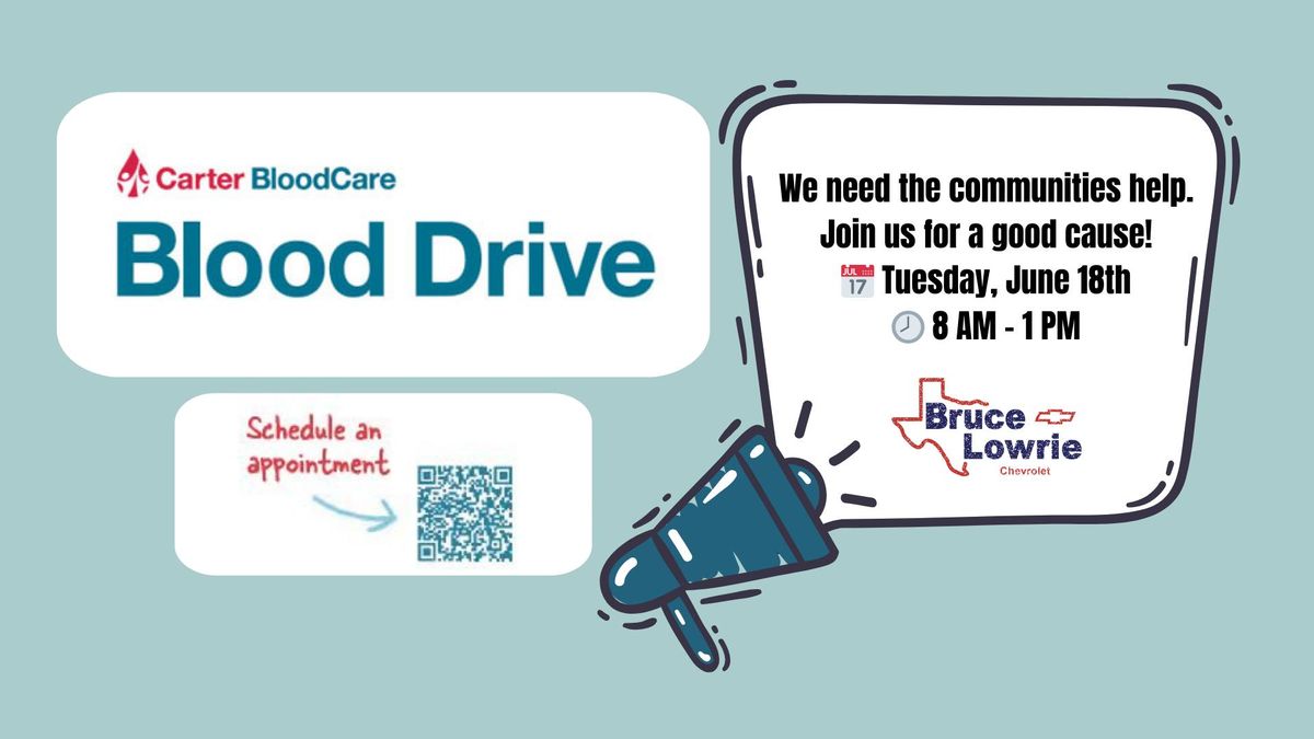 ? Blood Drive at Bruce Lowrie Chevrolet ?