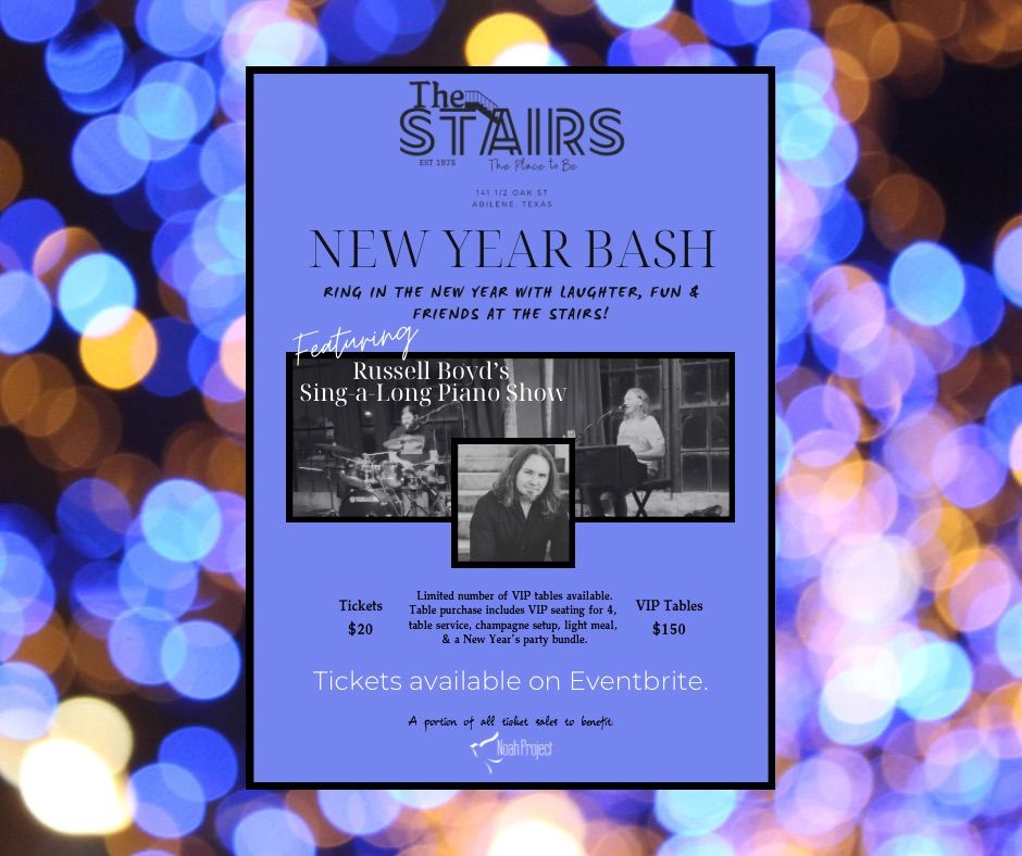 New Year Bash with Russell Boyd\u2019s Sing-a-Long Piano Show