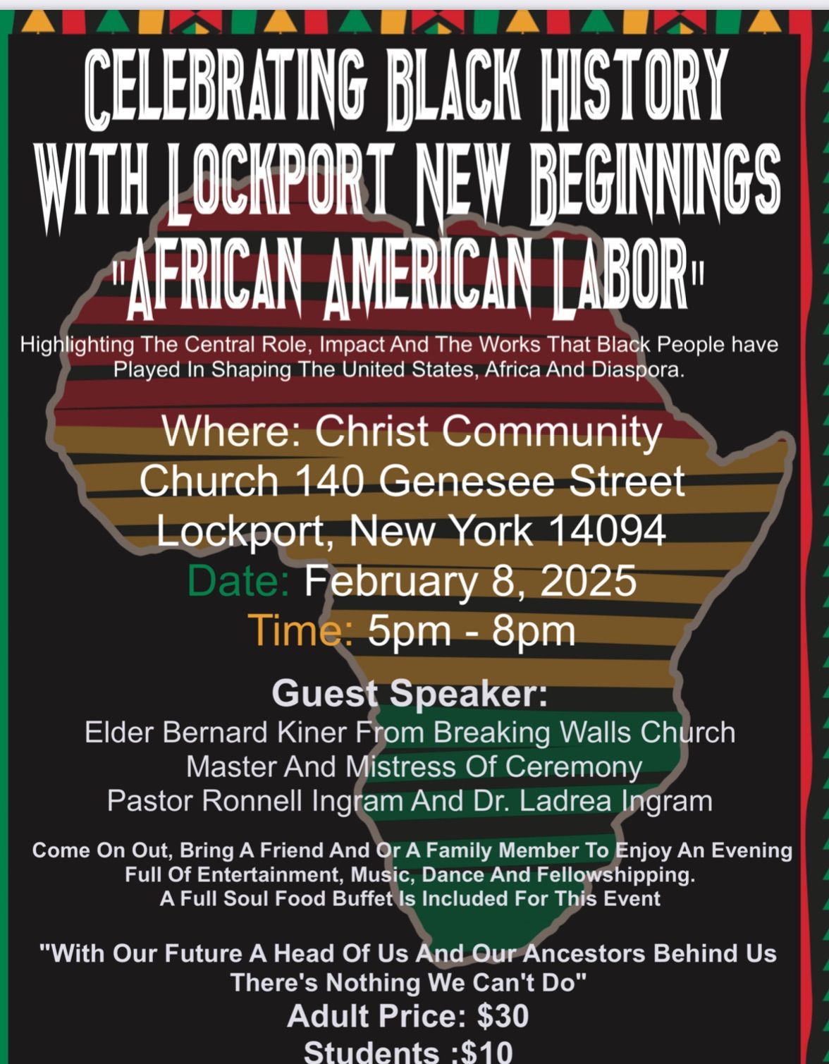 Lockport New Beginnings Black History Celebration 