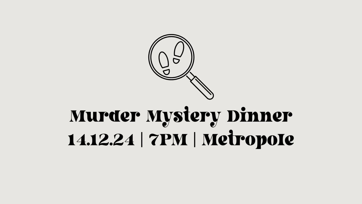 SOLD OUT Christmas Murder Mystery Dinner