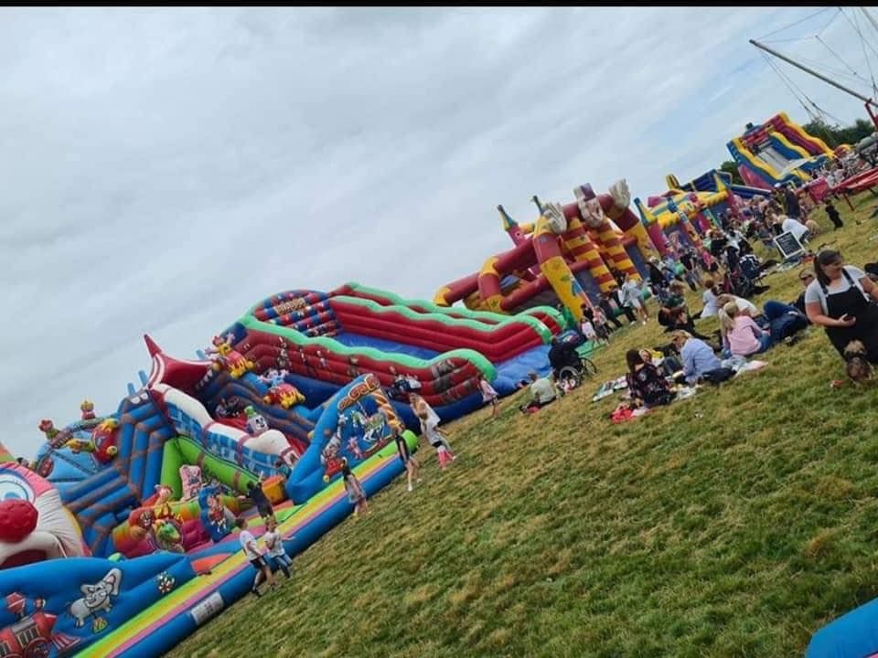 Callington May fair inflatable theme park C