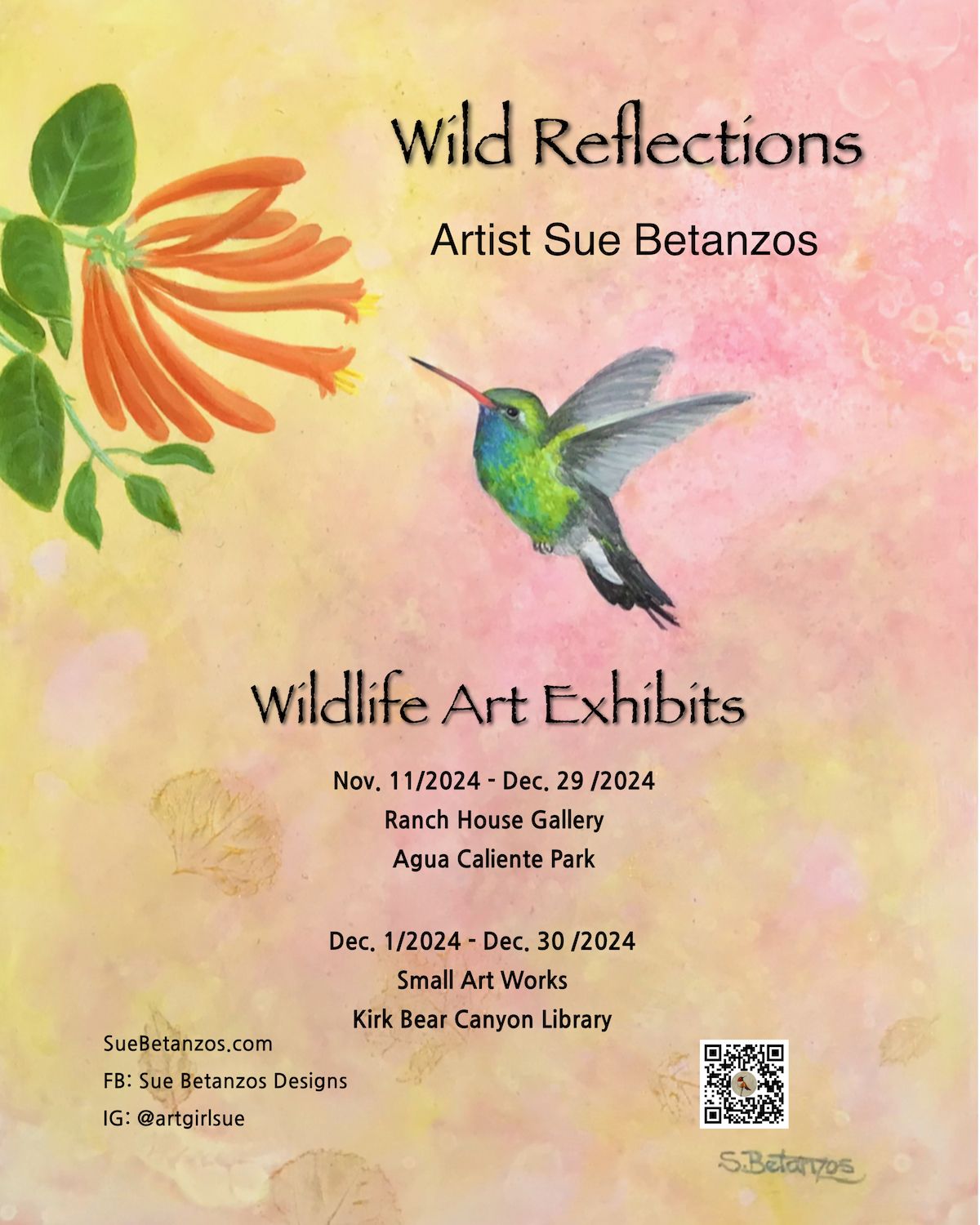 Wild Reflections Artist Sue Betanzos Wildlife Art Exhibits